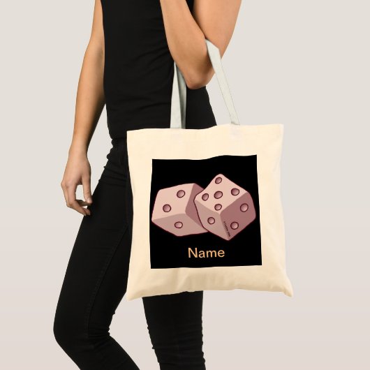 Roze Dobbelsteen Boodschappentas Tote Bag (Voorkant (product))