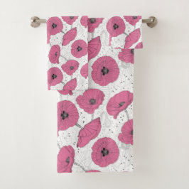 Roze doekset met maffia bad handdoek