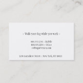 Roze Dog Bone Visitekaartje Design 4 (Achterkant)