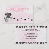 Roze Dog Grooming Dog Spa Afsprakenkaartje (Voorkant / Achterkant)