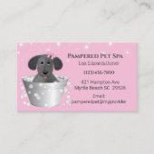 Roze Dog Grooming Dog Spa Appointcard Afsprakenkaartje (Voorkant)