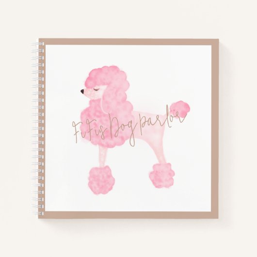 Roze Dog Notitieboek (Voorkant)