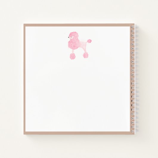 Roze Dog Notitieboek (Achterkant)