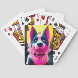 Roze Dog Pokerkaarten