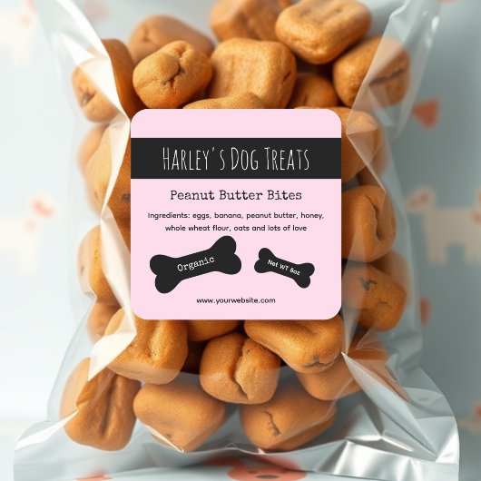 Roze | Dog Treat Business Labels