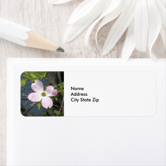 Roze Dogwood 1483 Etiket (Insitu)