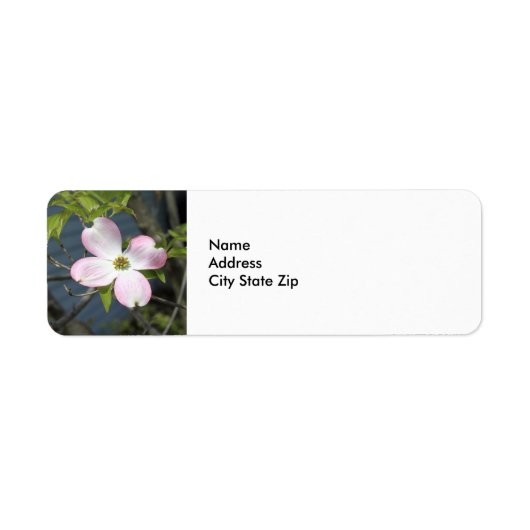 Roze Dogwood 1483 Etiket (Voorkant)