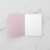 Roze Dogwood Bedankkaart (Binnen)