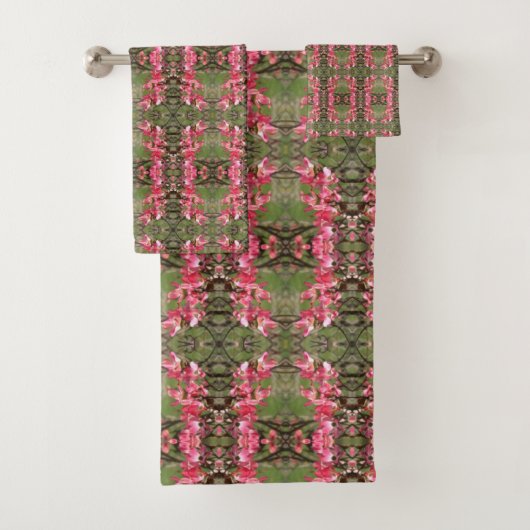 Roze Dogwood Bloesems Schilderij Abstract Bad Handdoek (Insitu)