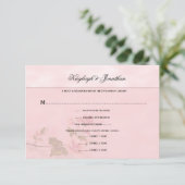 Roze Dogwood Blossoms Floral RSVP (Staand voorkant)