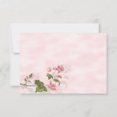 Roze Dogwood Blossoms Floral RSVP (Achterkant)