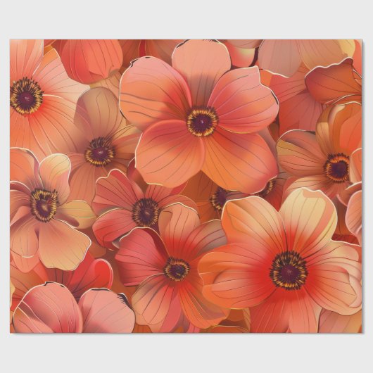 Roze Dogwood Cadeaupapier (Vlak)