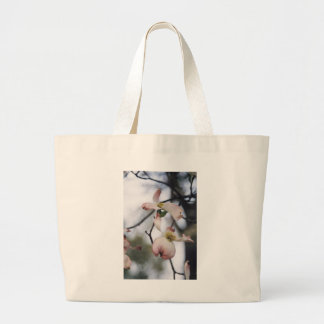 Roze Dogwood Canvas Bag Grote Tote Bag