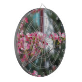 Roze Dogwood Dartbord (Voorkant Links)