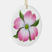 Roze Dogwood Floral Ornament (Rechts)