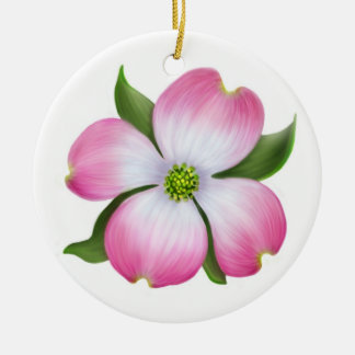 Roze Dogwood Floral Ornament