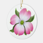 Roze Dogwood Floral Ornament (Links)