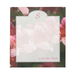 Roze Dogwood Floral Photography Custom Notitieblok