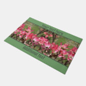 Roze Dogwood Flower Blossom Painting Personalized Deurmat (Schuin)