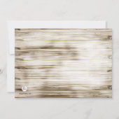 Roze Dogwood in Mason Jar Invitation Kaart (Achterkant)