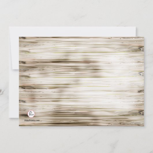 Roze Dogwood in Mason Jar Invitation Kaart (Achterkant)