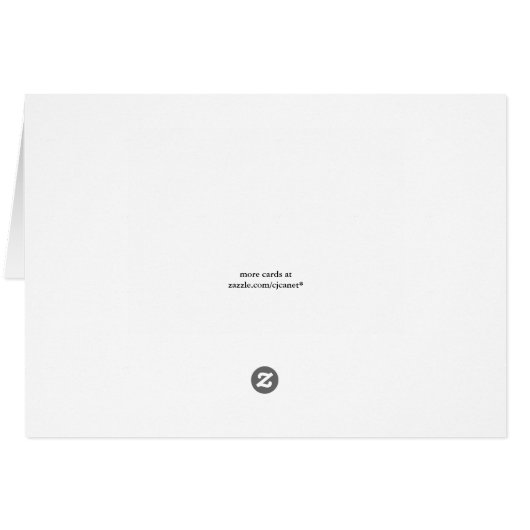 Roze Dogwood-kaart - Blanco kaart (Achterkant Horizontaal)