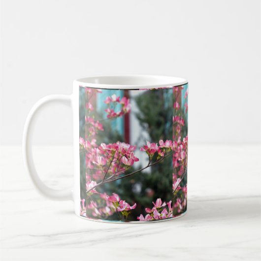 Roze Dogwood Koffiemok (Links)