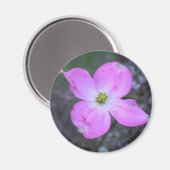 Roze Dogwood Magneet (Voorkant / Achterkant)