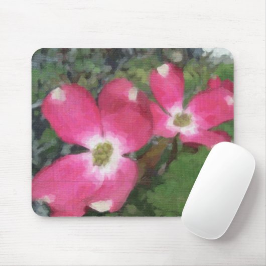 Roze Dogwood Muismat (Met muis)