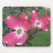 Roze Dogwood Muismat (Voorkant)