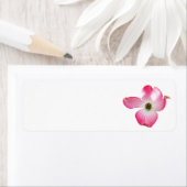 Roze Dogwood Return Address Labels (Insitu)