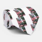 Roze Dogwood Stropdas (Opgerold)