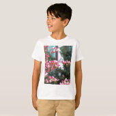 Roze Dogwood T-shirt (Voorkant volledig)