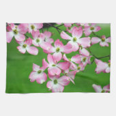 Roze Dogwood-waterval Keukenhanddoeken (Horizontaal)