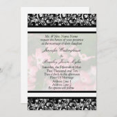 Roze Dogwood Wedding Briefpapier Uitnodigingen (Voorkant / Achterkant)