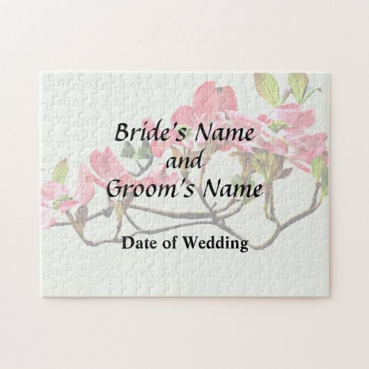 Roze Dogwood Wedding Products Legpuzzel (Horizontaal)