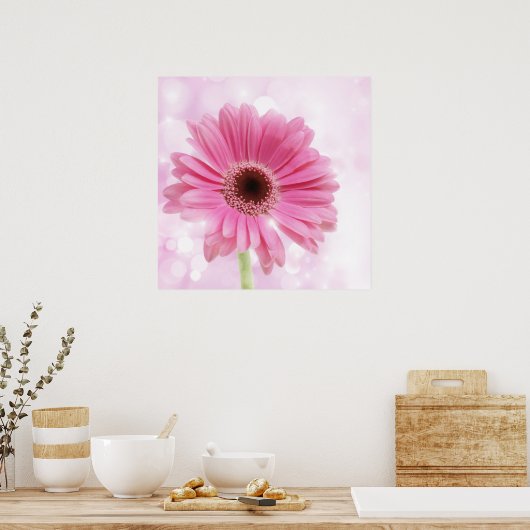 Roze doissecanvas poster (Keuken)
