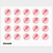 Roze Dolfijn Design Sticker (Vel)
