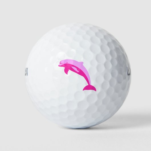 Roze dolfijn golfballen (Voorkant)