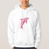roze dolfijn hoodie (Voorkant)