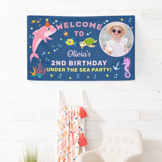 Roze dolfijn onder het Zee Geboortedatum Foto welk Spandoek (Insitu)