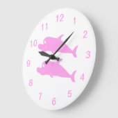Roze dolfijnen. grote klok (Hoek)