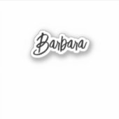 Roze Doll Aangepaste Naam Waterdichte Sticker | y2 (Voorkant)