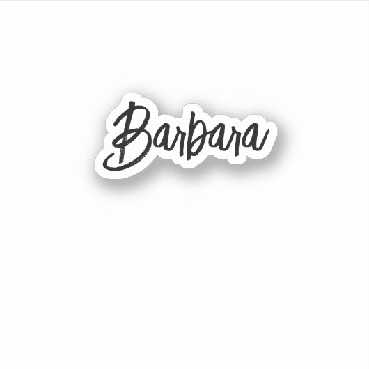 Roze Doll Aangepaste Naam Waterdichte Sticker | y2 (Voorkant)