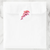 Roze Dolphin Design Sticker (Tas)