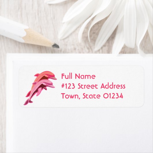 Roze Dolphin Return Label (Insitu)