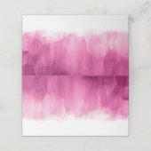 Roze donkerrood bruiloft gast plaats kaarten plaatskaartje (Buitenkant ongevouwen)