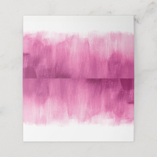 Roze donkerrood bruiloft gast plaats kaarten plaatskaartje (Buitenkant ongevouwen)