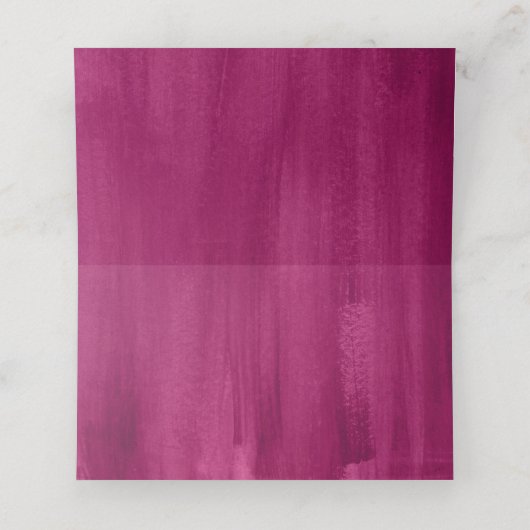 Roze donkerrood bruiloft gast plaats kaarten plaatskaartje (Binnenkant ongevouwen)