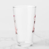 Roze Donkey Fun Child Glass - Schilderen Glas (Rechts)